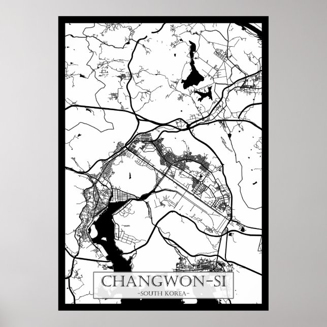 Campinas Brasilien Stadskarta Poster (Framsidan)