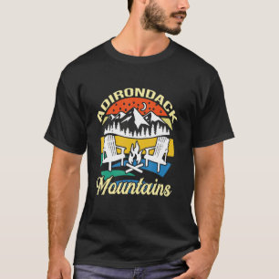 Camping Adirondack Mountain Hiking Us Park utomhus T Shirt