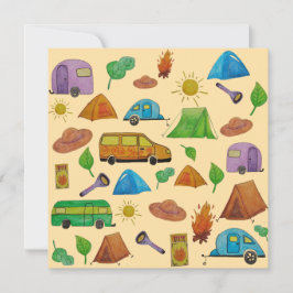 Camping adventure inbjudningar