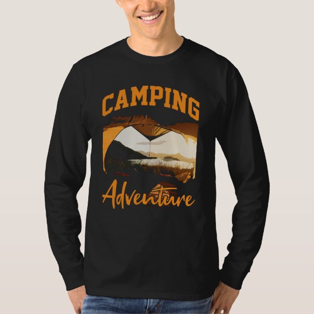 Camping Adventure Inspirational Amusing Camping Qu T Shirt (Framsida)