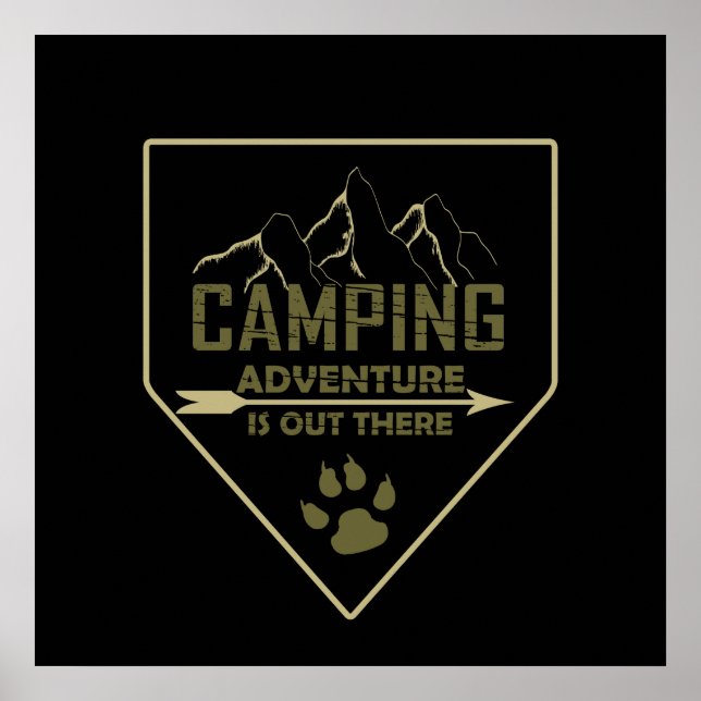 camping adventure poster (Framsidan)