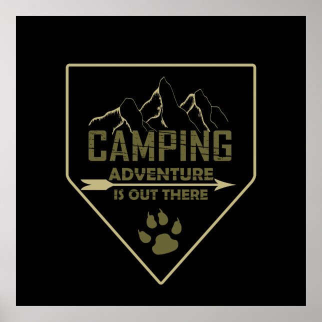 camping adventure poster (Framsidan)