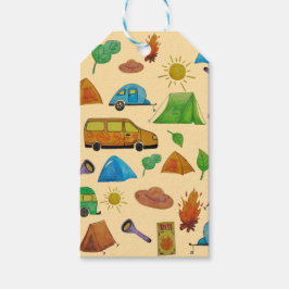 Camping adventure presentetikett