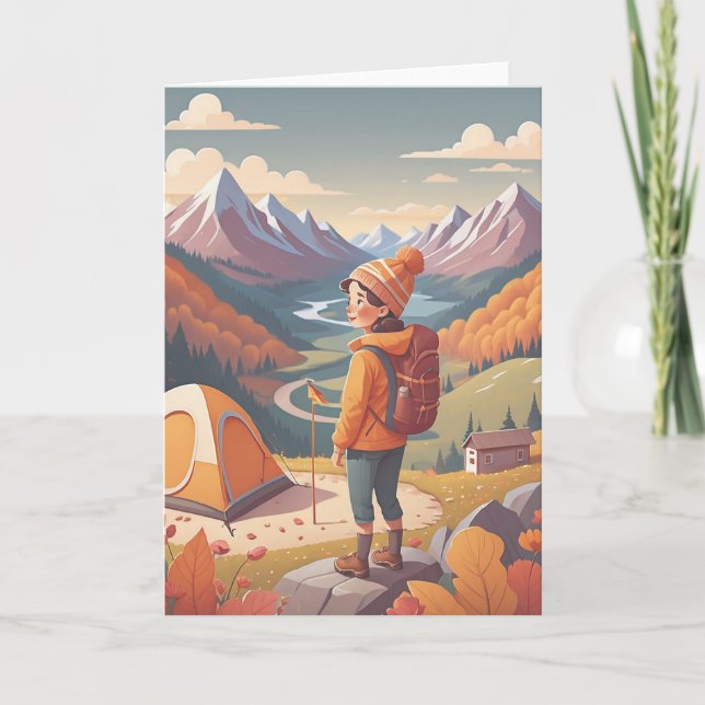 Camping Adventure Wishes Kort (Framsida)