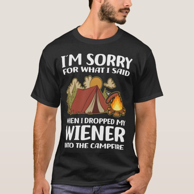 Camping Älskare Camper Camping Present Roligt T Shirt (Framsida)