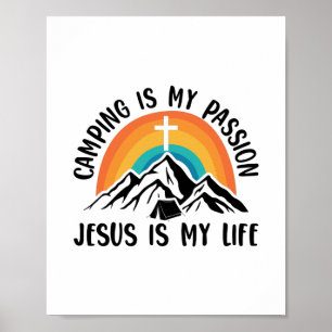 Camping Älskare - Jesus Faith Christian Poster