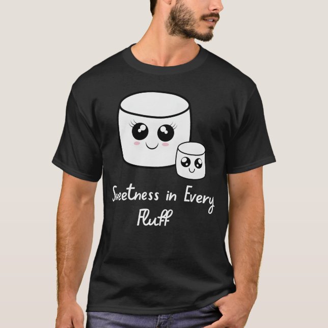 Camping Älskare Marshmallow present T Shirt (Framsida)