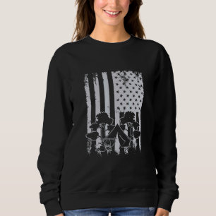 Camping American Flagga Patriotic Camper Campfire T Shirt