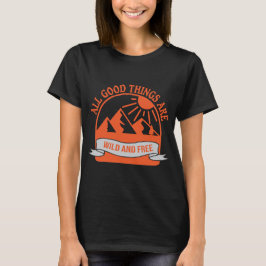 Camping and Äventyr Funny T Shirt