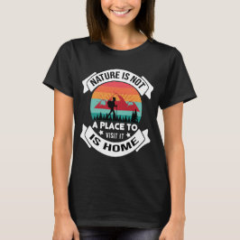 Camping and Äventyr Funny T Shirt