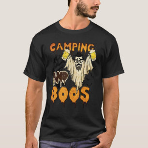 Camping and Boos Camping Beer Drink Halloween Cos T Shirt