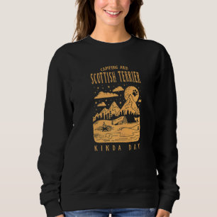 Camping and Scottish Terrier Kinda Day Scottie Hun T Shirt