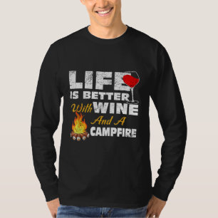 Camping and Vin Shirt Life är bättre med Vin an T