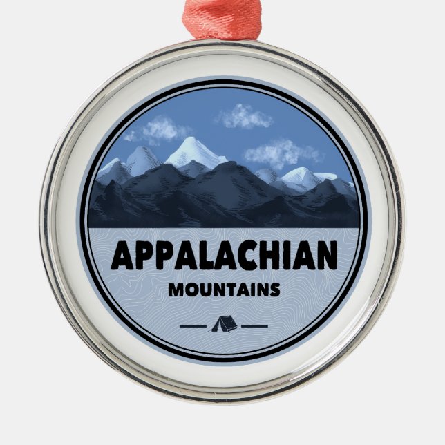 Camping Appalachian Mountains Julgransprydnad Metall (Framsidan)