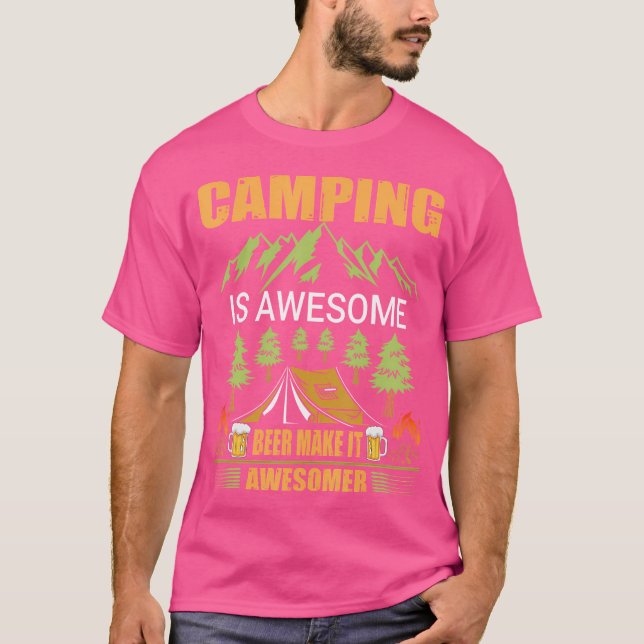 Camping är att Fantastisk har gjort det till en lö T Shirt (Framsida)