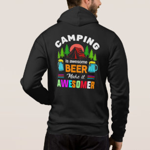 Camping är Awesome Beer gör det Awesomeare-67357 T Shirt