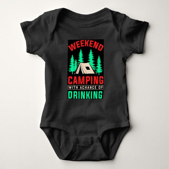 Camping är Awesome Beer Makeit Awesomer-67357 T Shirt (Framsida)