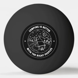 Camping är bättre med högernas folk pingisboll