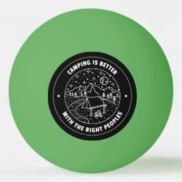 Camping är bättre med högernas folk pingisboll