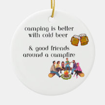 Camping är bättre med Kall Beer på en