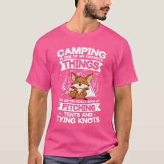 Camping är en av mina favoritsaker för en Fo vinta T Shirt