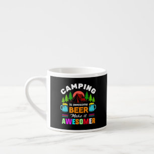 Camping är fantastisk öl gör det ännu bättre-67357 espressomugg