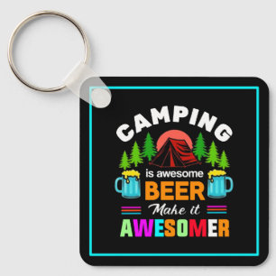 Camping är fantastisk öl Gör det fantastiskare-673 Nyckelring