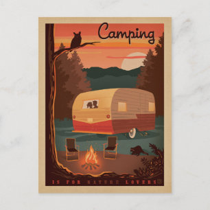 Camping är för Nature Älskare Vykort