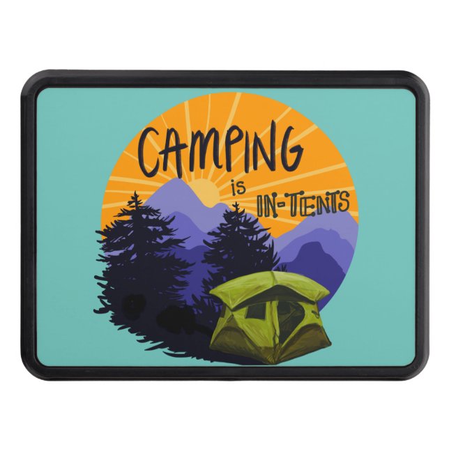 Camping är i Tält Dragkroksskydd (Framsidan)