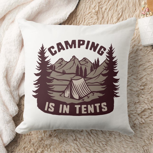 Camping Är I Tält Kudde (Filt)