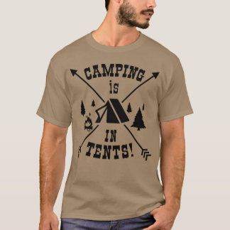 Camping är Inents vintage T Shirt