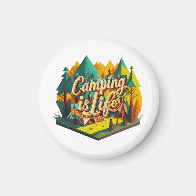 Camping är livet magnet (Framsidan)