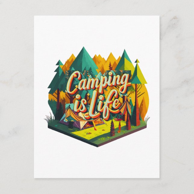 Camping är livet tilläggskort (Framsida)