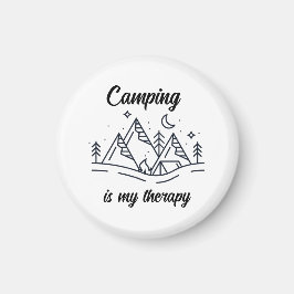 Camping är min enkla snyggt minimalist magnet