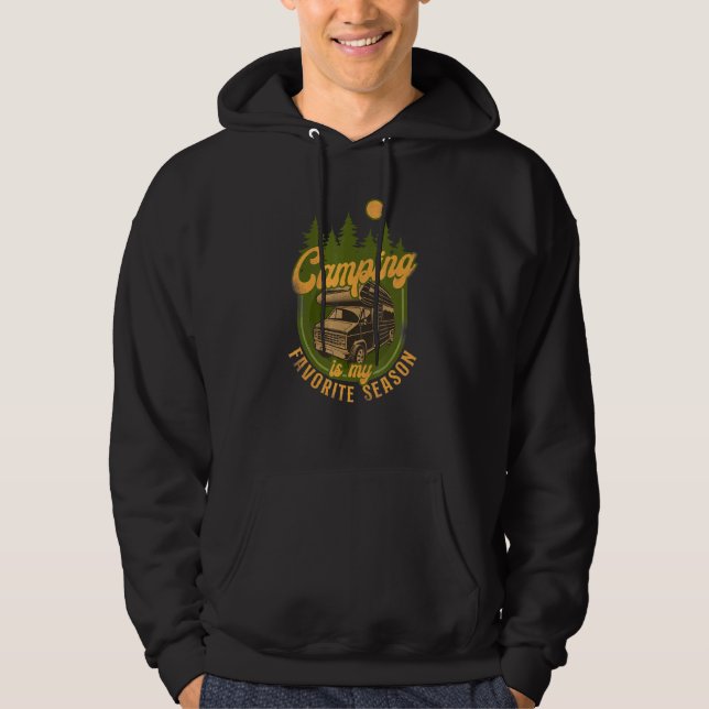 Camping är min favorit säsong husbil husvagn  hoodie (Framsida)