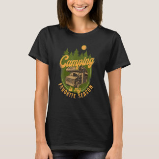 Camping är min favorit säsong husbil husvagn t shirt
