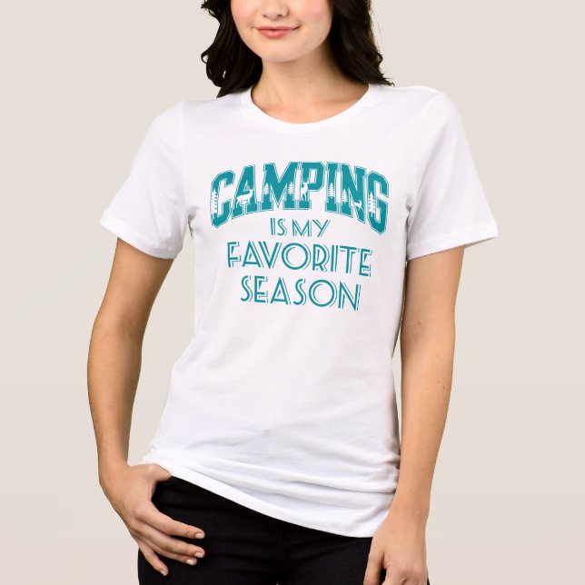 Camping är min favorit säsong t shirt (Framsida)