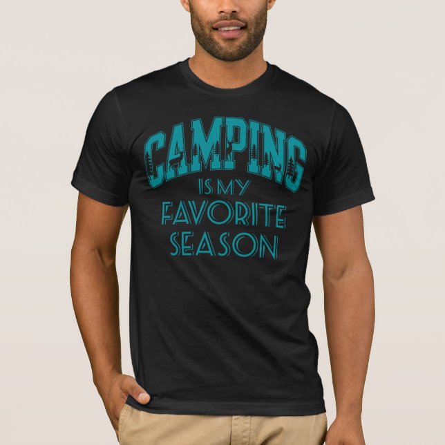 Camping är min favorit säsong t shirt (Framsida)