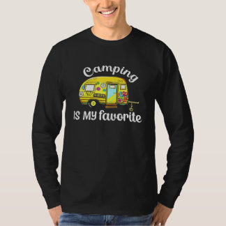 Camping är min favorit säsong trailer husbil t shirt