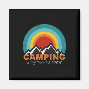 Camping är min favoritårstid Roliga campare Glampi Magnet
