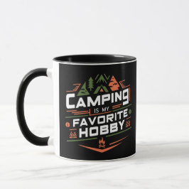 Camping är min favorithobby mugg