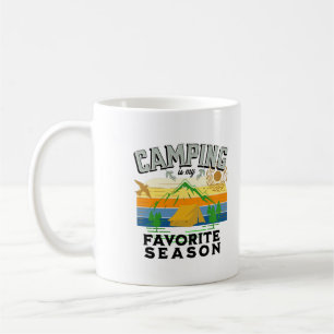 Camping är min favoritsäsong kaffemugg