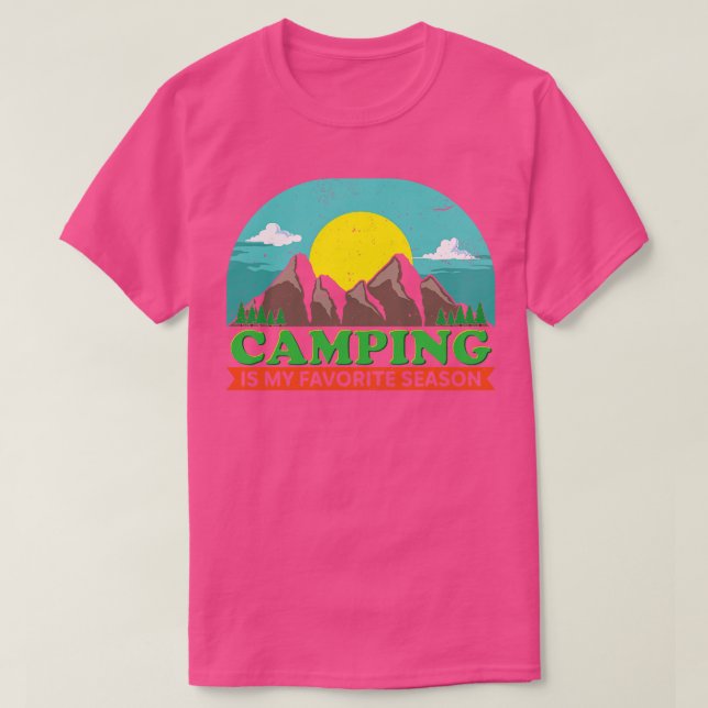 Camping är min favoritsäsong t shirt (Design framsida)