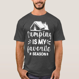 Camping är min favoritsäsong t shirt