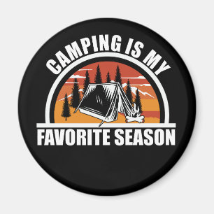 Camping är min favoritslogan för en rolig kamper magnet