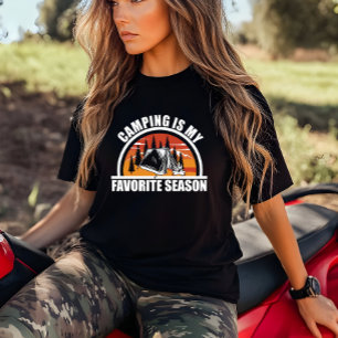 Camping är min favoritslogan för en rolig kamper t shirt