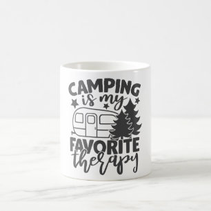 Camping är min favoritterapi, en ljudig Camper säg Kaffemugg