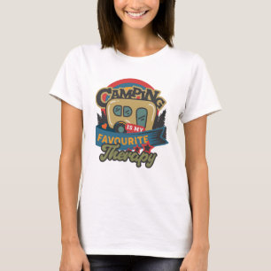 Camping är min favoritterapi t shirt