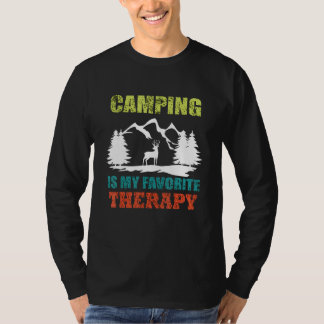 Camping är min favoritterapi t shirt