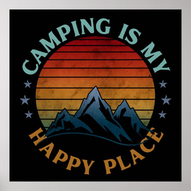 CAMPING ÄR MIN GLADA PLATS  POSTER (Framsidan)